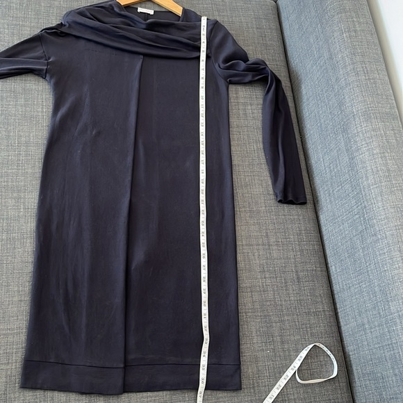 Brunello Cucinelli cotton draped long sleeves dress size XL - Picture 14 of 15